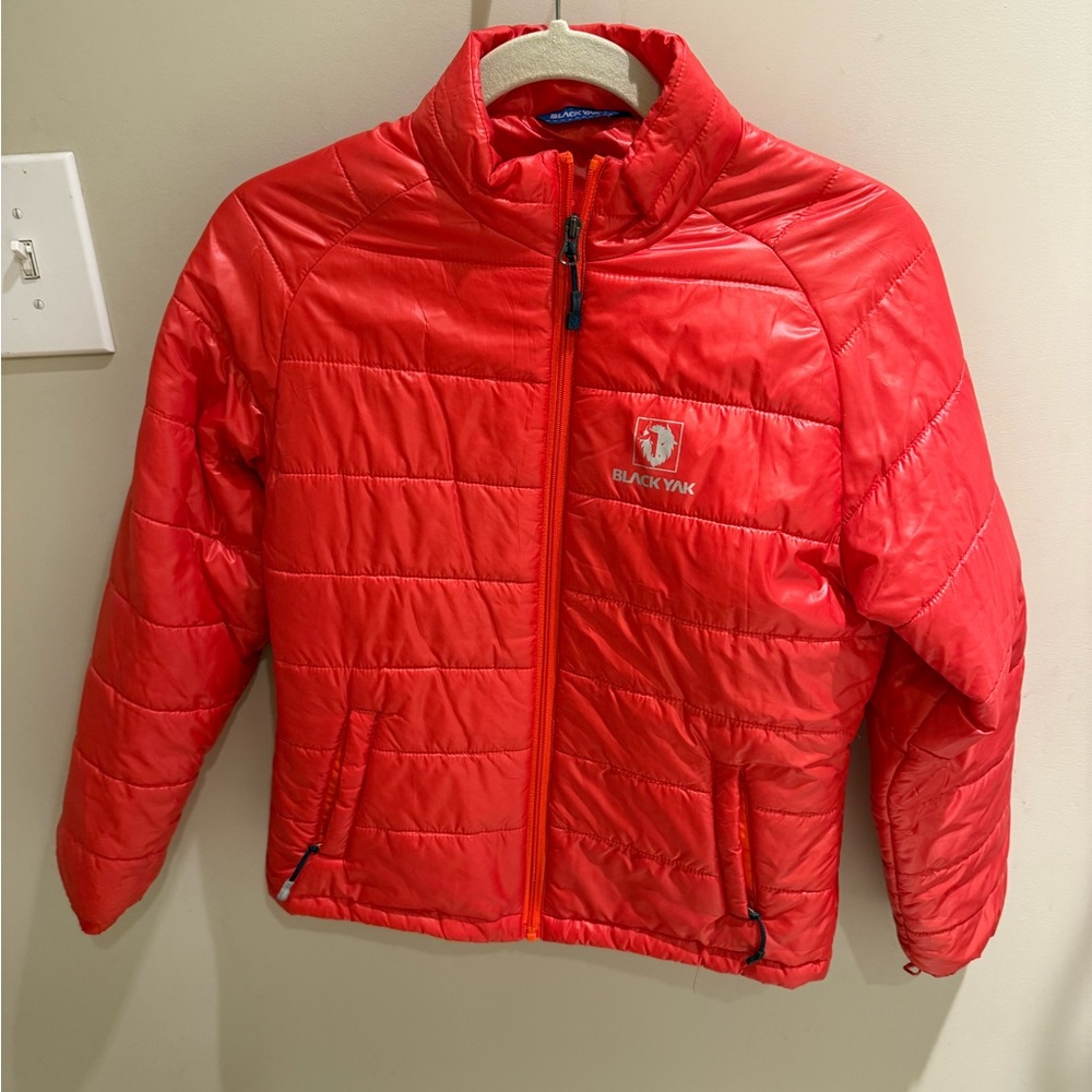 Women's Red Puffer Jacket, synthetic insulation